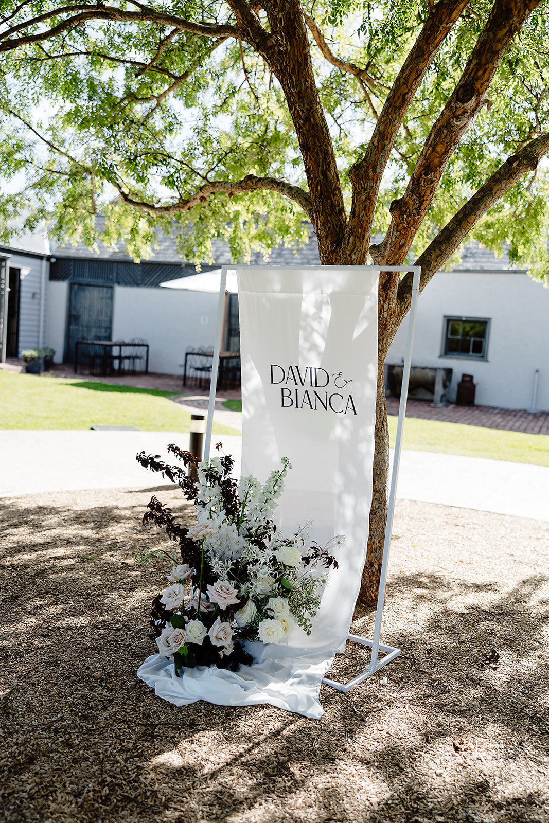 Charisma Cloth Welcome Sign