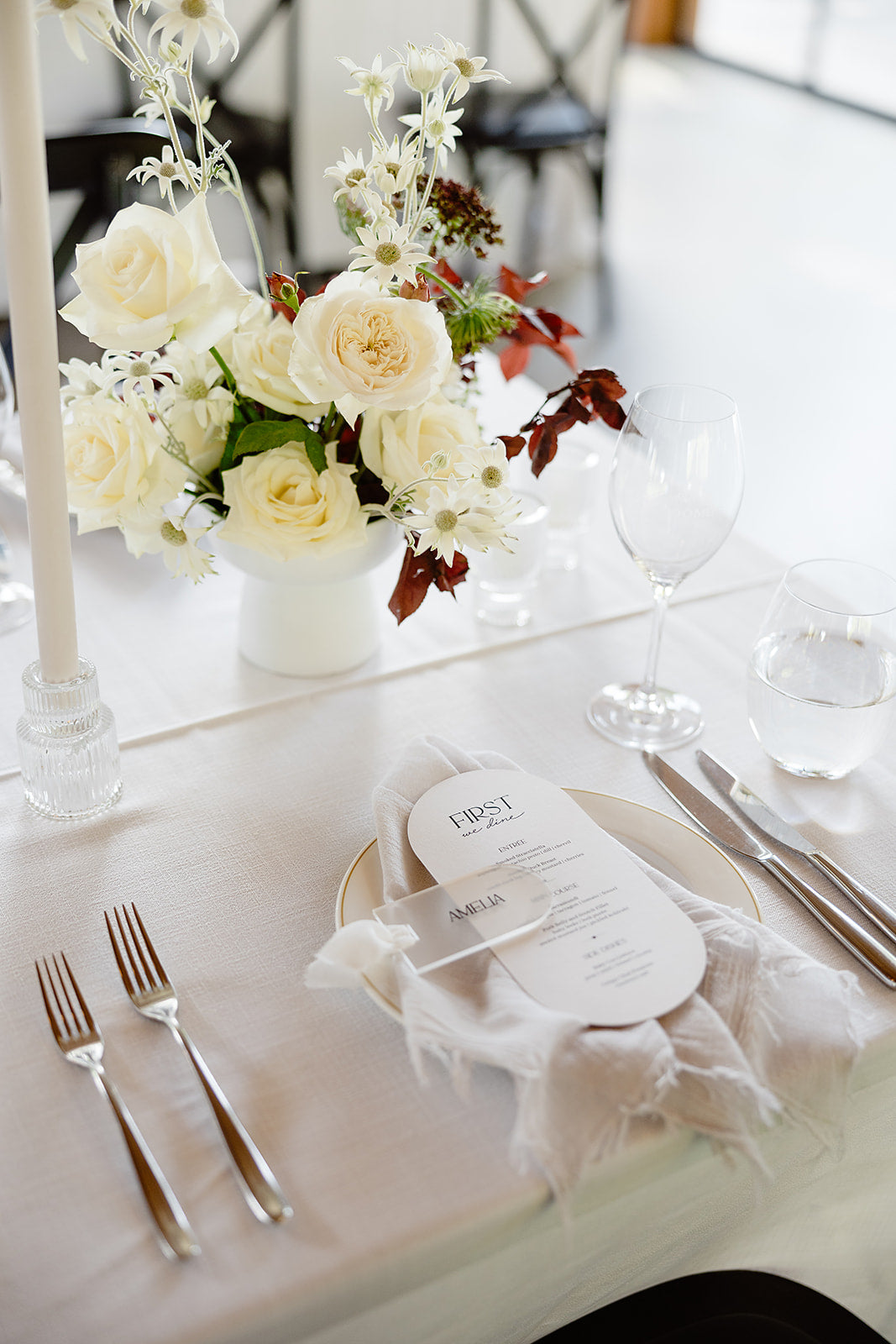 Charisma Menu Card