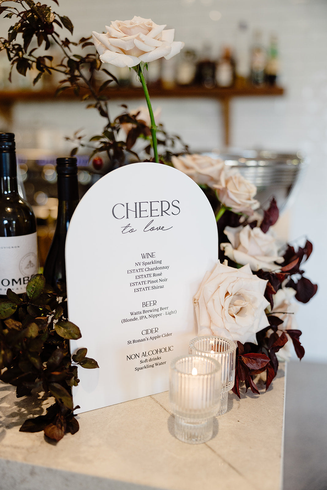 Charisma Bar Menu Sign