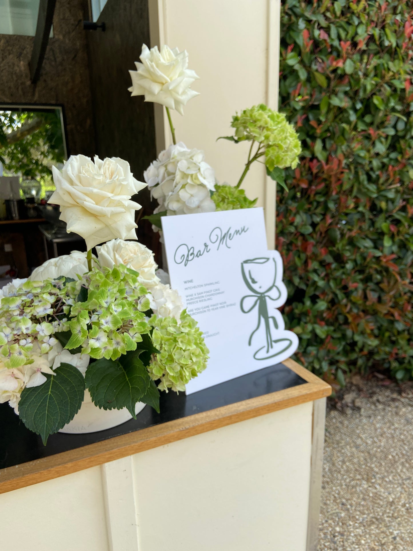 Cecilia Bar Menu Sign