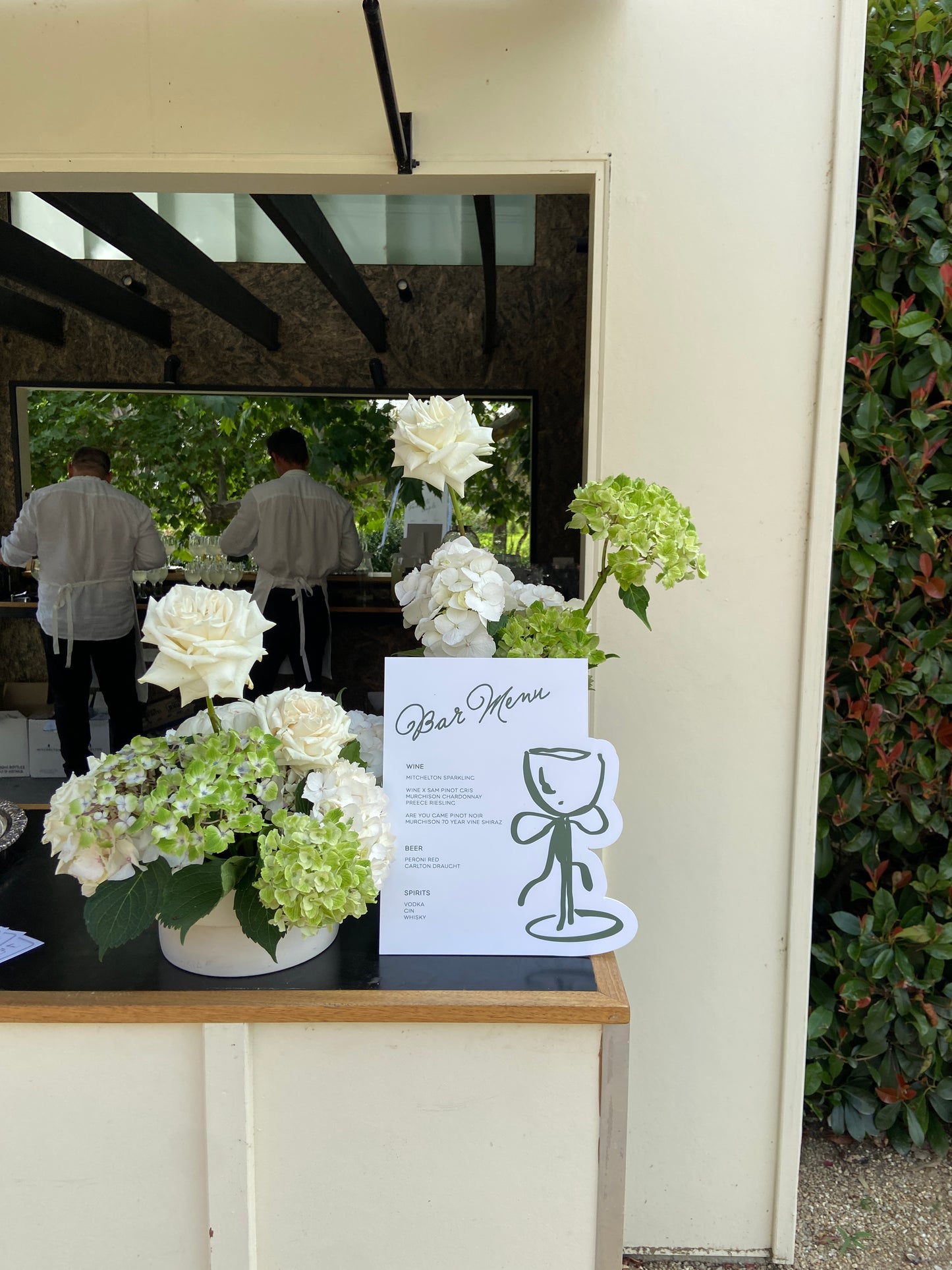 Cecilia Bar Menu Sign