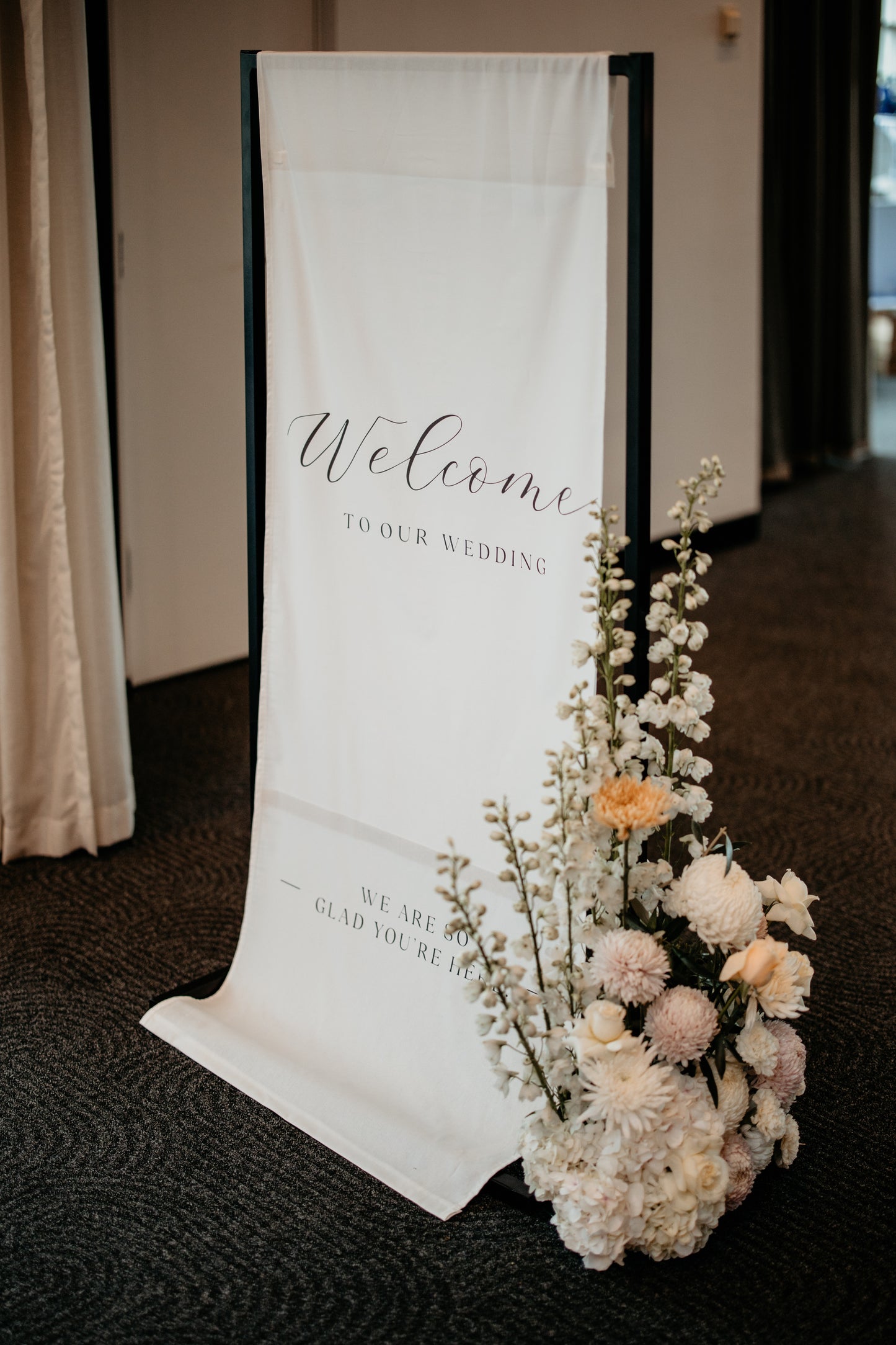 Custom Cloth Welcome Sign