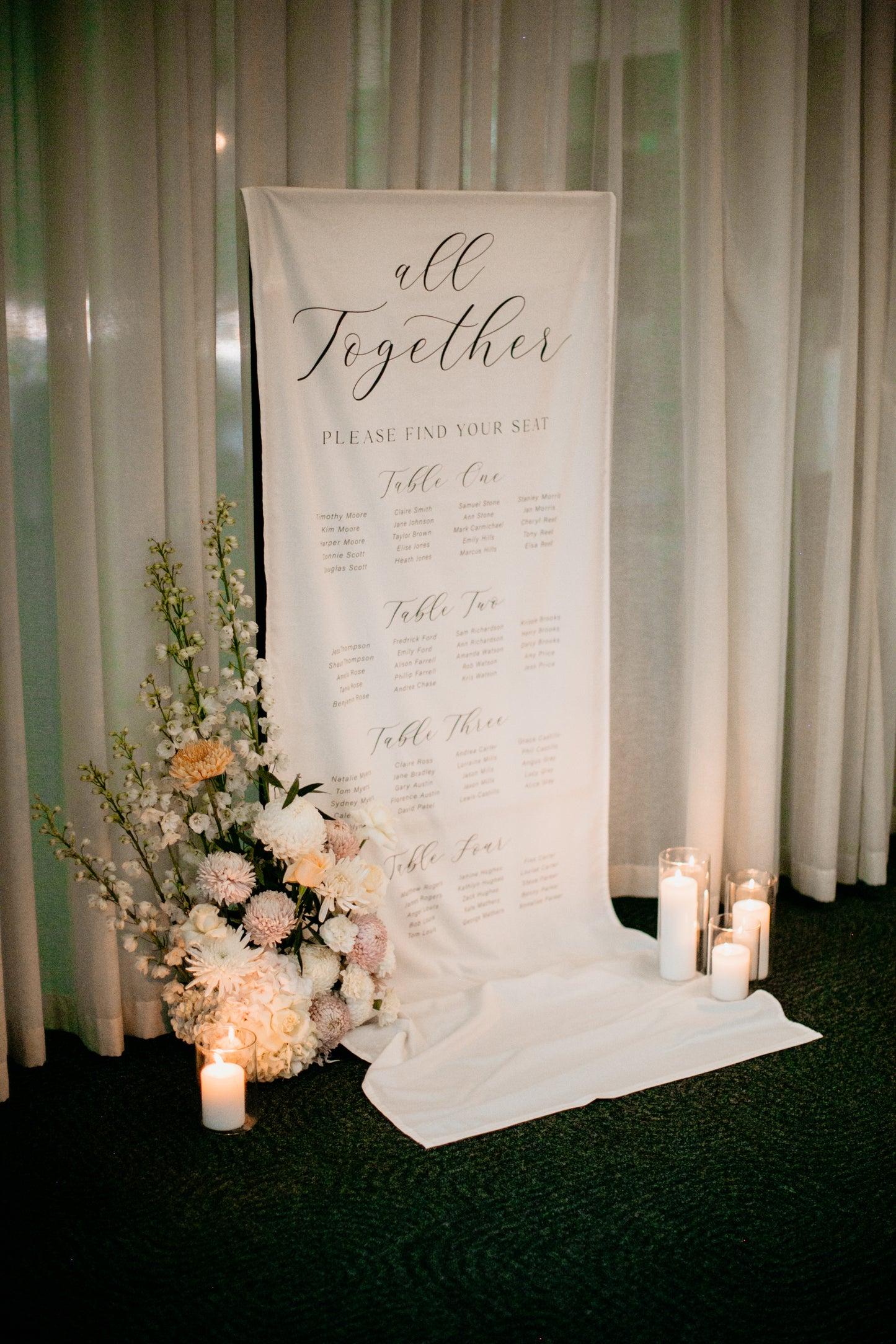 Charming Cloth Seating Chart