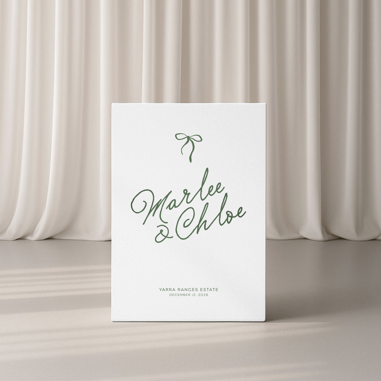 Cecilia Board Welcome & Seating Sign Duo