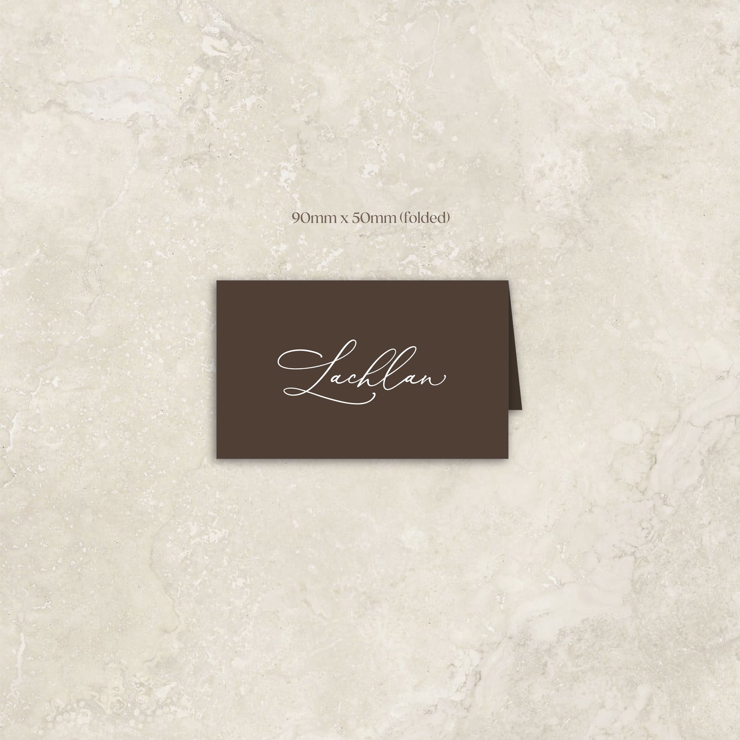 Charming Folded Place Card