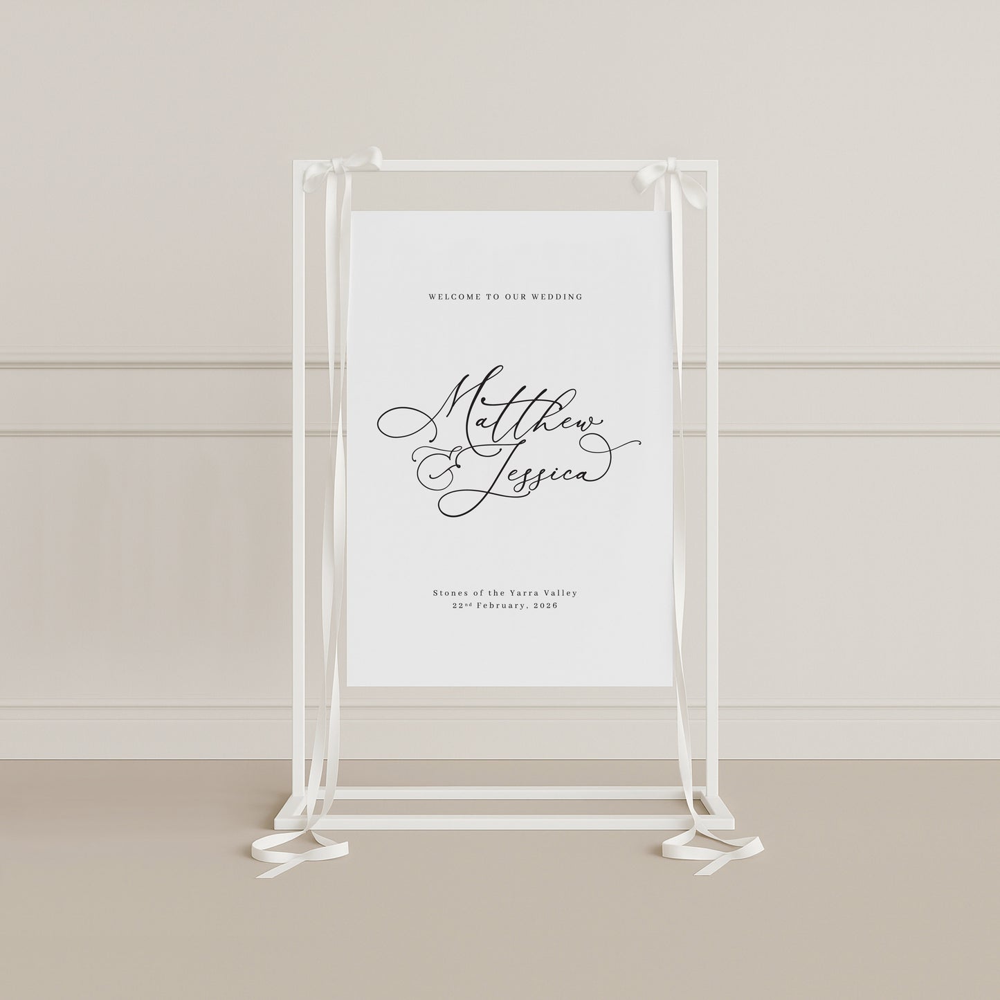 Charming Board Welcome Sign