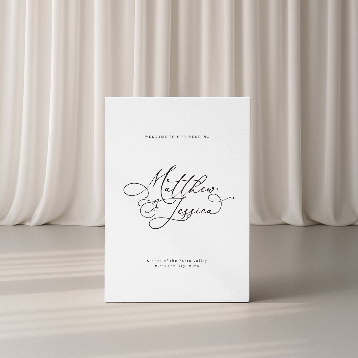 Charming Board Welcome & Seating Sign Duo