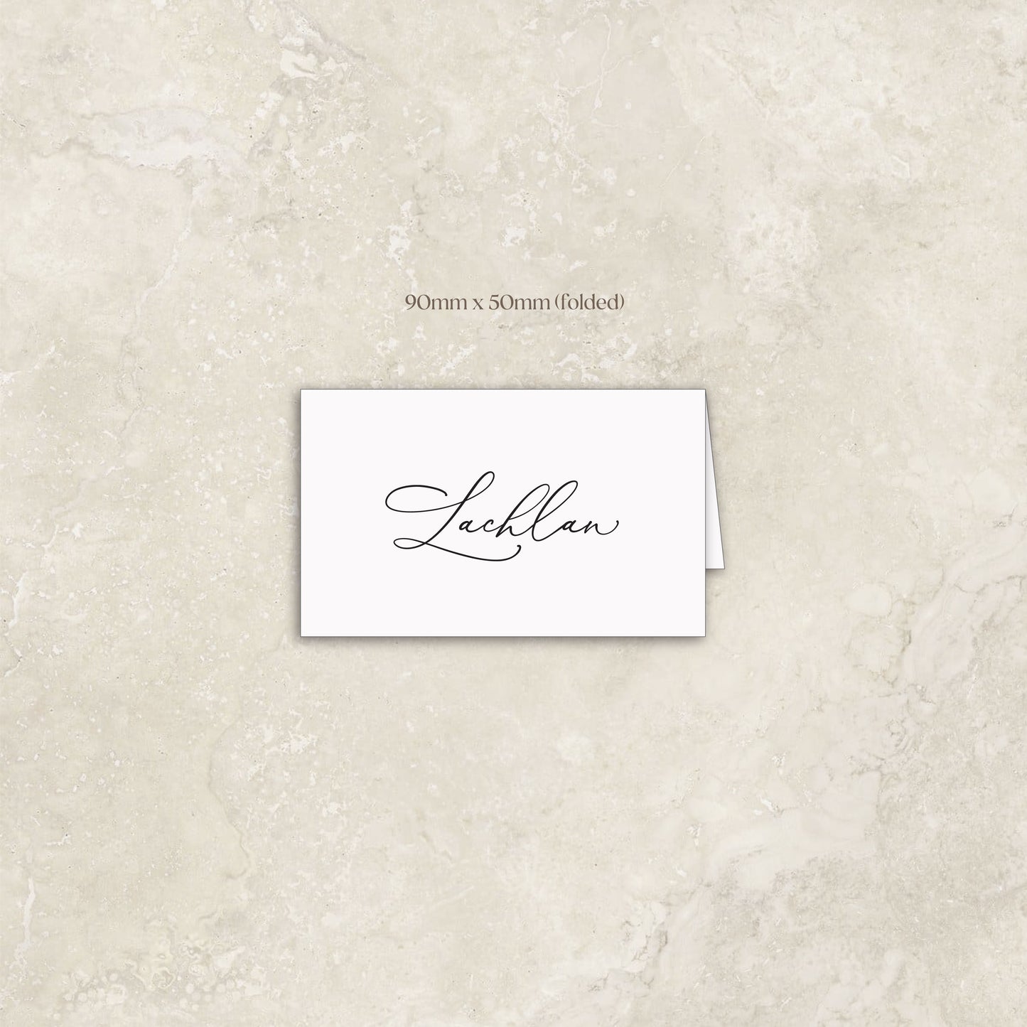 Charming Folded Place Card