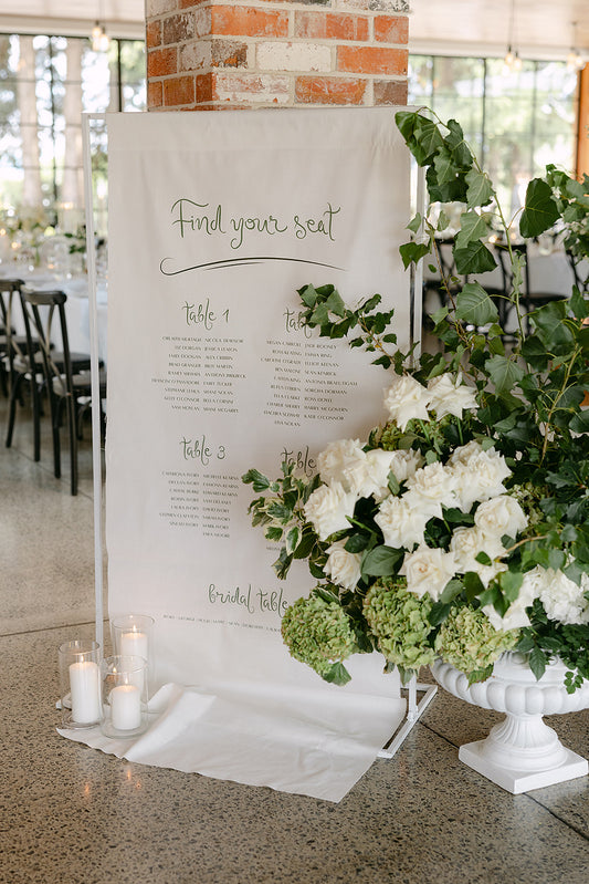 Custom Cloth Seating Chart