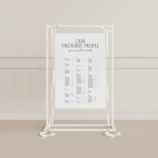 Charisma Board Seating Chart