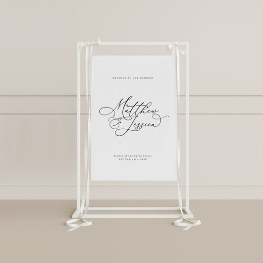 Charming Board Welcome Sign