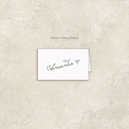 Cecilia Folded Place Card